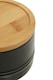 image 4 of Interiors By Premier Stoneware Black Storage Canister With Bamboo Lid,Minimalist Storage Jar,Perfect Multi-Use Kitchen Organizer