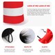 image 2 of Crazy Cat Costume Set with Thin Fluffy Tail Black | M