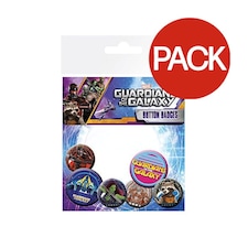 Guardians Of The Galaxy Character Badge Set (Pack of 6) - Multicoloured - One Size