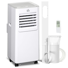 HOMCOM 7000 BTU Mobile Air Conditioner Indoor Portable AC Unit w/ RC, White