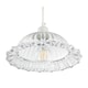 image 5 of Modern Clear Line Ribbed Glass Pendant Light Shade with Moulded Edge