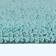 image 4 of Homescapes Luxury Reversible Bath Mat Runner - Aqua Blue