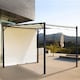 image 2 of Outsunny 3 X 3 Meters Pergola with Sliding Roof, Garden Gazebo with Adjustable Sun Shade Canopy and Steel Frame, Cream White