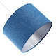 image 4 of Contemporary and Sleek 12 Inch Midnight Blue Linen Drum Lamp Shade 60w Maximum | Blue