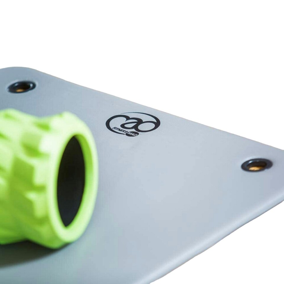 image 1 of Fitness Mad Club Eyelets Aerobic Mat - Light Grey - One Size