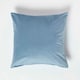 image 1 of Homescapes Blue Velvet Cushion - 45 x 45 cm Blue