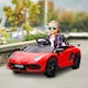 image 2 of HOMCOM Electric Car for Kids Lamborghini Aventador Licensed with Remote Control, 12V Powered Kids' Electric Ride-on with Butterfly Doors, Auxiliary wheels, Music, Horn, Suspension - Red