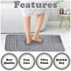 image 6 of VELVETIO Greek Bath Mat & Pedestal Mat Water Absorbent Non Slip Toilet Rugs Yellow | Lemon