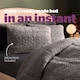 image 2 of Silentnight 10.5 Tog Teddy Fleece Coverless Duvet and Pillowcase Set Grey | Grey | Super King