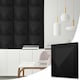 image 1 of NOVECRAFTO Decorative 3D Wall Panels (50cm x 50cm) Chevron Line Design PVC Cladding Panel