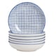 image 1 of Nicola Spring Hand-Printed Butter Dish - 18.5 x 12cm - Navy | Blue | Blue