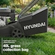 image 4 of Hyundai 16 Inch 40cm Petrol Lawnmower, Hand Push, 139cc Engine HYM16130PX