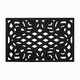 image 1 of Nicoman Victorian Style Rubber Outdoor Door Mat Black 75 x 44cm
