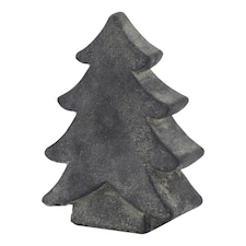 Hill Interiors Amalfi Christmas Tree Decoration - Grey - 17cm x 5cm x 12cm