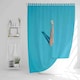 image 2 of Swimming Dive Shower Curtain