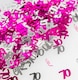 image 3 of 70th Birthday Confetti Pink & Silver 1 pack x 14 grams birthday decoration Foil Metallic 1 pack