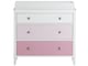 image 1 of Poppy 3 DRW Dresser with Changer White/Pink | White | White/Pink | One Size
