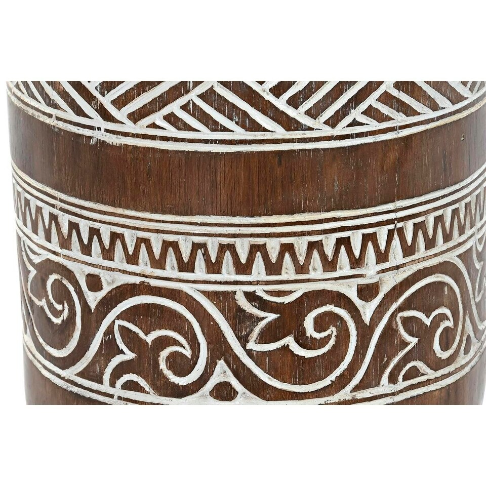 image 1 of Side table DKD Home Decor White Natural 28 x 28 x 50 cm 29 x 29 x 50 cm N/A