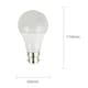image 1 of ValueLights 8 Pack B22 White Plastic GLS LED 10W Cool White 6500K 800lm Light Bulb