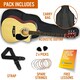 image 10 of 3rd Avenue Full Size Cutaway Acoustic Guitar Pack Black