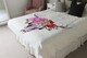image 3 of Deer Animal Skull With Flowers And Feathers Blanket | Multi