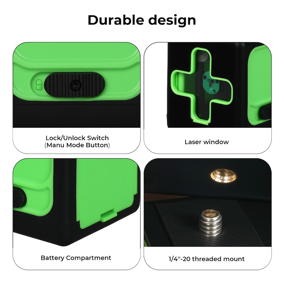 image 1 of Traderight 360 Degree Green Laser Level Self Leveling IP54 Water Resistant Tool