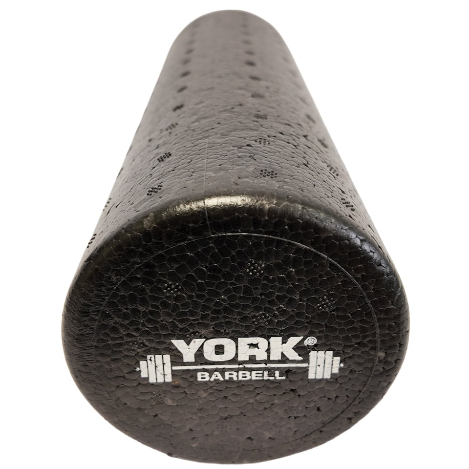 image 1 of York Barbell Massage Roller — High-Density Foam, 30 cm | Multi | 30 cm (11.8 inches) in length x 10 cm (3.9 inches) in diameter
