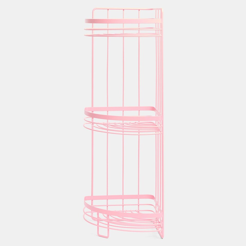 image 1 of OHS 3 Tier Shower Caddy Freestanding Bathroom Corner Shelf Organiser