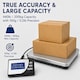 image 2 of Futura Heavy Duty Digital Postal Scales 100kg/220lb Capacity | Silver | Silver | 30 x 28 x 3 cm | 1