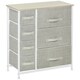 image 1 of HOMCOM Chest of Drawers with 7 Dresser Drawers for Home Bedroom, Light Grey