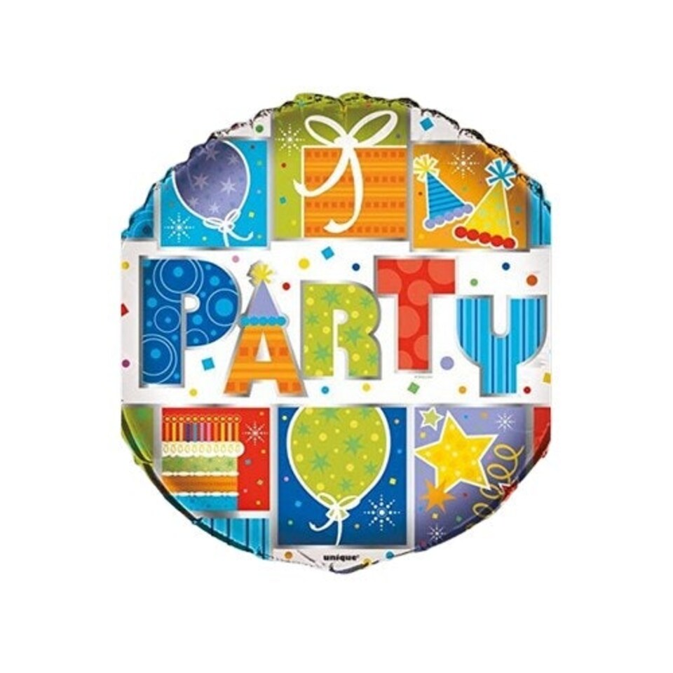 Unique Party Theame Celebration Foil Balloon - Multicoloured - One Size