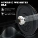 image 3 of SPORTNOW 5cm Weight Lifting Bar, Barbell Bar with Spring Clips, 210cm, 19kg
