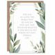 image 1 of John 3:16 God So Loved the World Green Floral Bible Christian Birthday Card