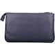 image 2 of Soft Leather RFID Protected Money / Credit Card / Phone Pouch / Purse Pink | Navy/Fuchsia