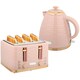 image 1 of HOMCOM Kettle and Toaster Set 1.7L Kettle & 4 Slice Toaster, Light Pink