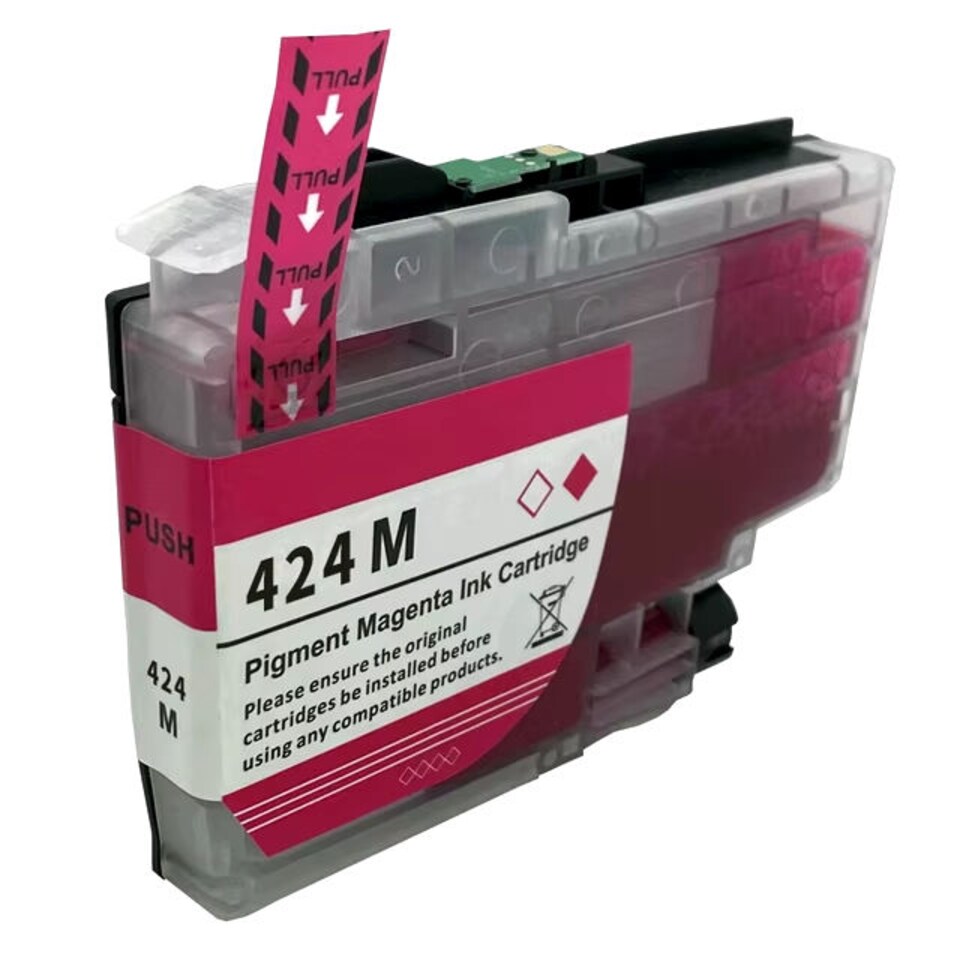image 1 of LC424 Black Cyan Magenta Yellow Compatible Ink Cartridge Multipack for Brother DCP-J1200WE DCP-J1200W Printers | Multi | Compatible Brother LC424VAL 4 Colour Ink Cartridge Multipack | L | 4