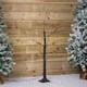 image 6 of 4ft (1.2m) Tall Light up Black Micro Dot Christmas Tree with 400 Warm White LEDs and Remote Control