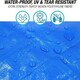 image 8 of Tarpaulin 3m x 3m  Multi-Purpose Waterproof, UV Resistant Ground Sheet Cover Made of 90g/Square Metre Tarpaulin Blue