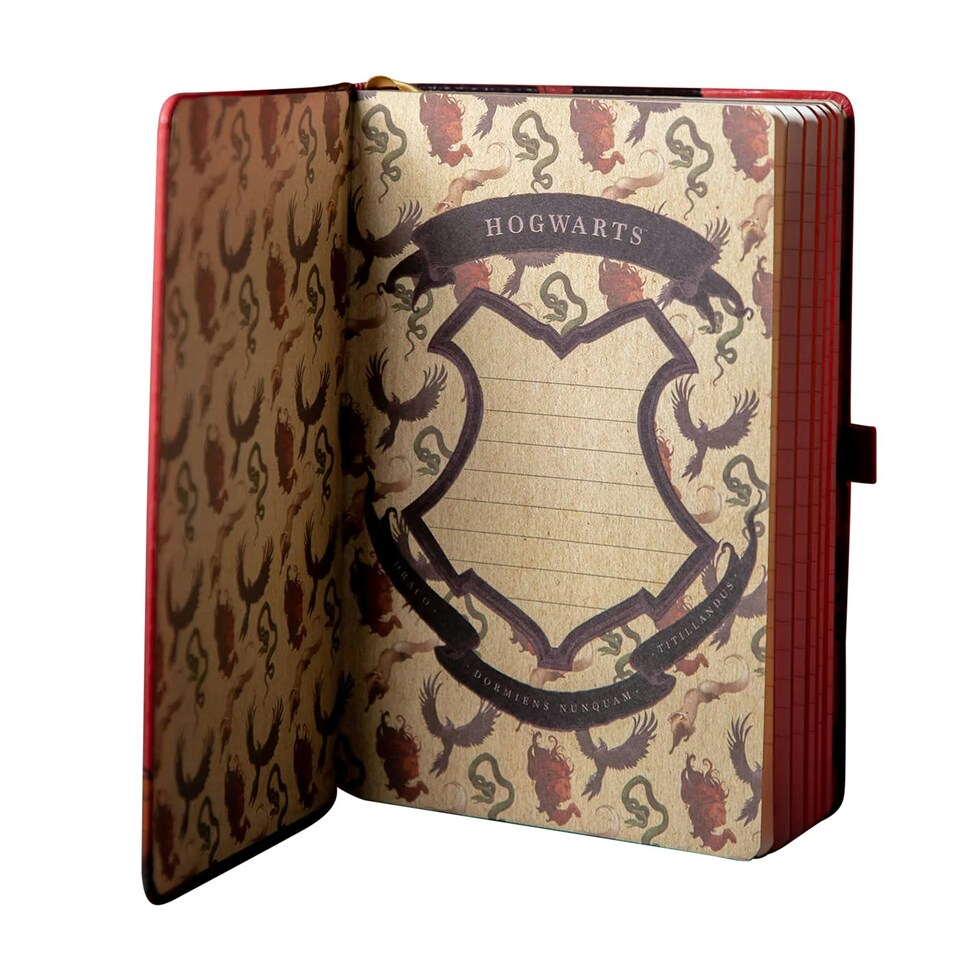 image 1 of Harry Potter Intricate Houses Gryffindor A5 Notebook - Red/Brown - One Size
