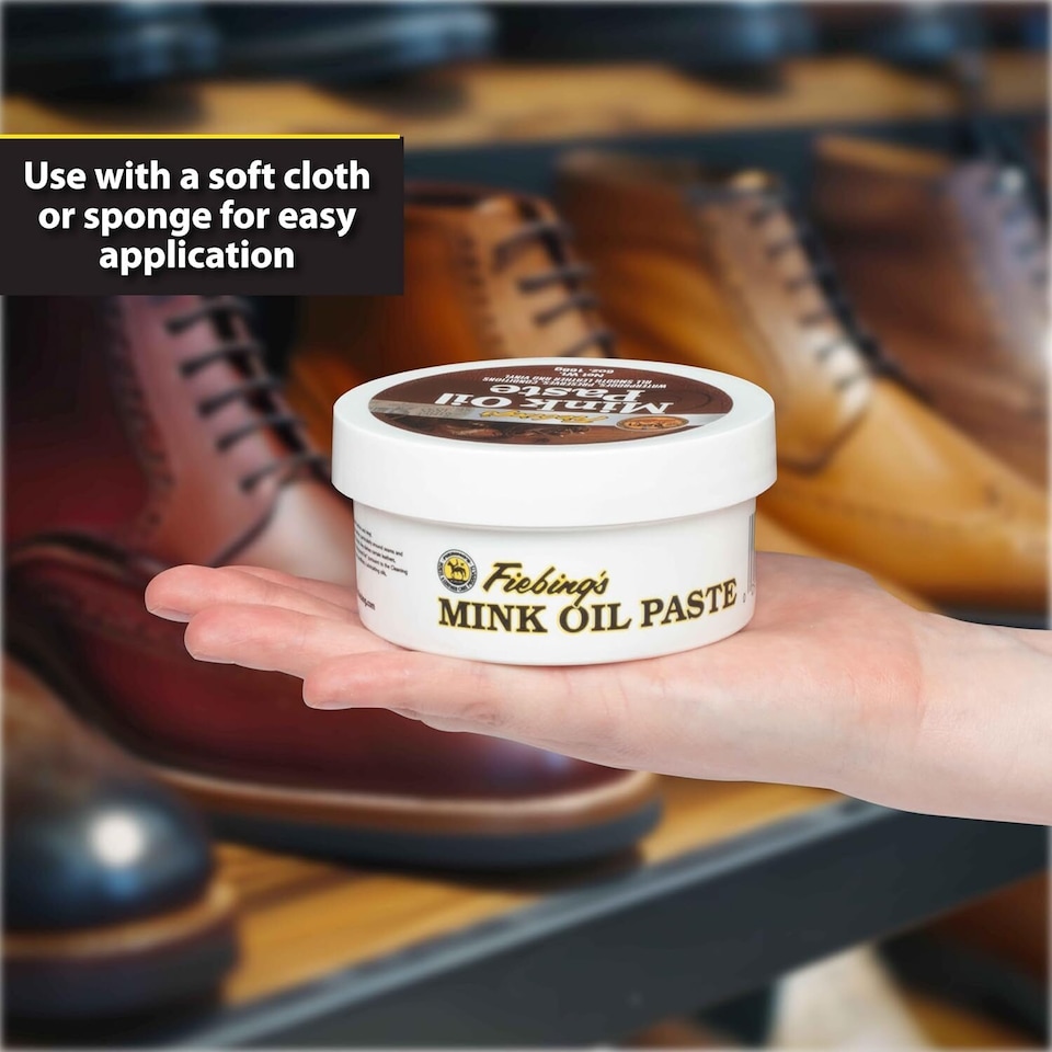 image 1 of Fiebing's Mink Oil Paste - Heavy Duty Waterproofing for Leather 6oz | Clear