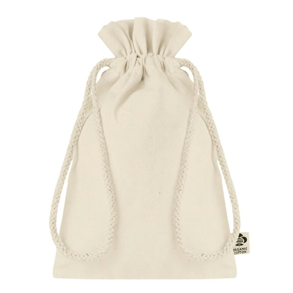 image 1 of MidOcean Amber Organic Cotton Gift Bag - Beige - 22cm x 14cm Brown | 22cm x 14cm