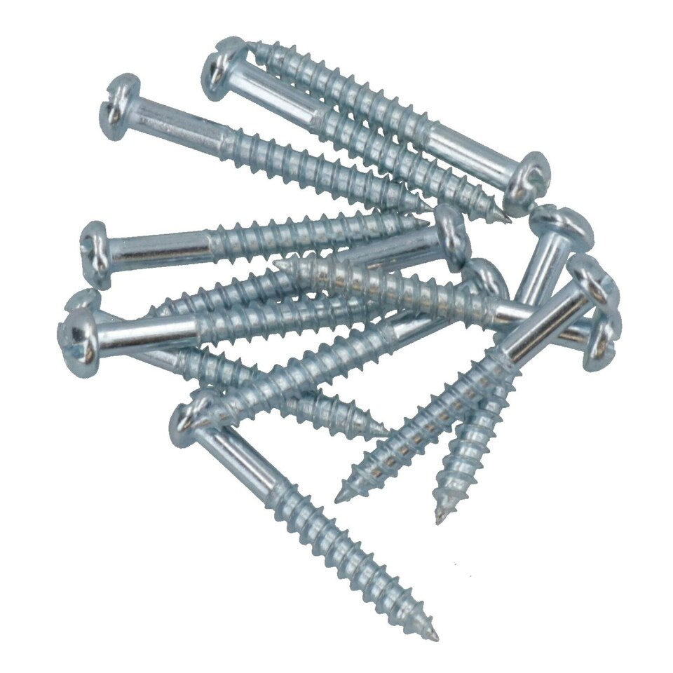 image 1 of PH2 Dome Headed Phillips Wood Screws 4mm x 30mm Fastener Fixings 24pc