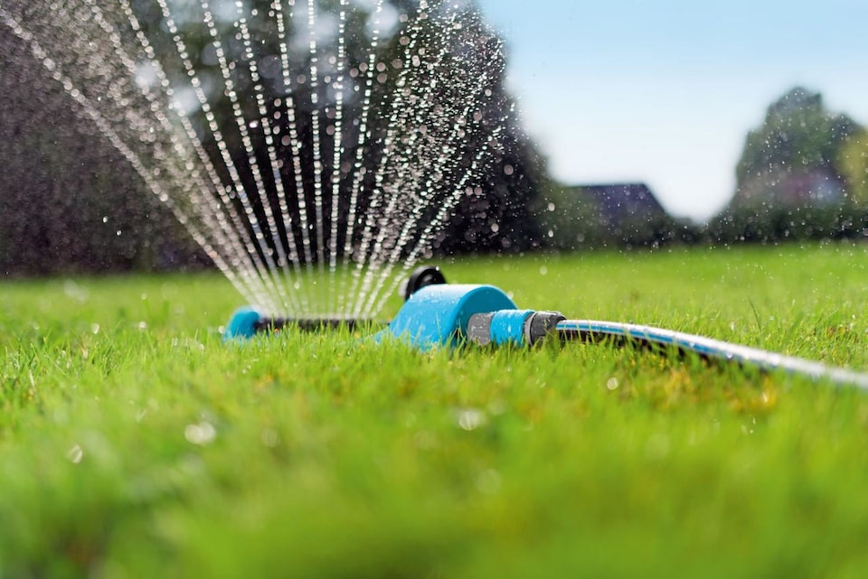 image 1 of 15 Hole Oscillating Hose Pipe Water Sprinkler Spray Garden Lawn Grass Flowers