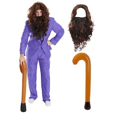 Disgusting Prankster Husband Costume Set Purple | 2XL