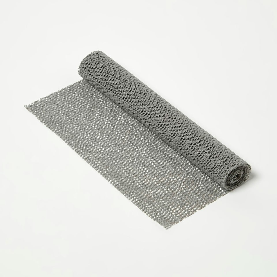 image 1 of Homescapes Black, White, or Grey Rubber Non-Slip Mat