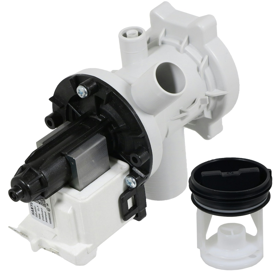 image 1 of SPARES2GO Drain Pump for Montpellier MW1040P MW9140P Washing Machine