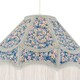 image 3 of Classic Victorian Empire Lampshade in Multi Colour Cotton with Tassels Multi