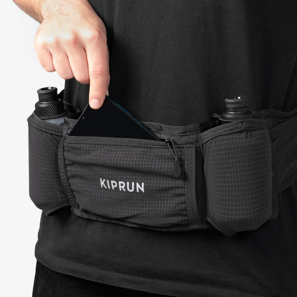 image 1 of Decathlon 2x250ml Running Bottle Hydration Belt 500