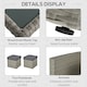 image 5 of Outsunny 6 PCS Outdoor Rattan Sofa Furniture Sets with Footstool Cushions Grey