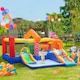 image 2 of Outsunny Kids Bouncy Castle with Double Slides Pool Trampoline with Blower